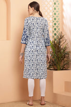 Load image into Gallery viewer, Chidiya - Indigo Blue - Cotton Kurta
