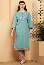 Load image into Gallery viewer, Pavani Suit set - Earthy green

