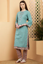 Load image into Gallery viewer, Pavani Suit set - Earthy green

