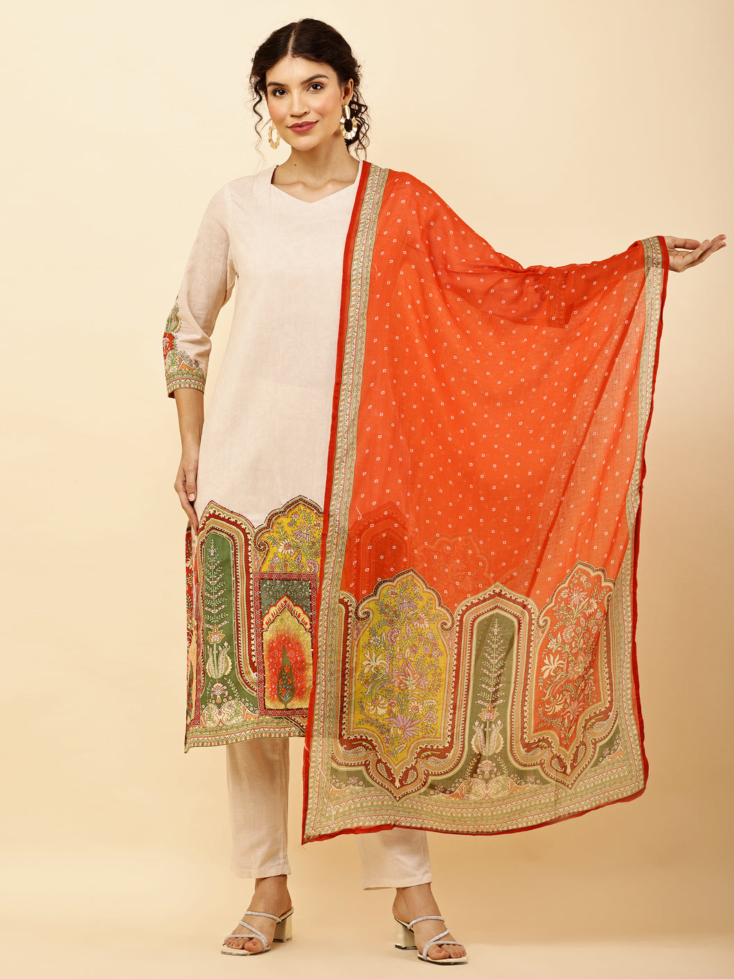 Kurta Pant & Dupatta Suit Set