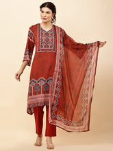 Load image into Gallery viewer, Kurta Pant &amp; Dupatta Suit Set
