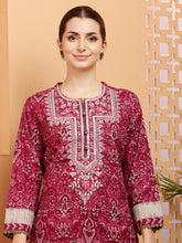 Load image into Gallery viewer, Pink Kurta Pant Dupatta Suit Set
