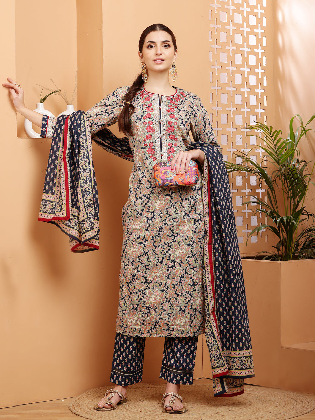 Kurta Pant and dupatta Set