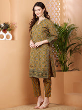 Load image into Gallery viewer, Cotton Kurta and Pant Set
