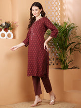 Load image into Gallery viewer, Cotton Kurta and Pant Set
