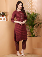 Load image into Gallery viewer, Cotton Kurta and Pant Set
