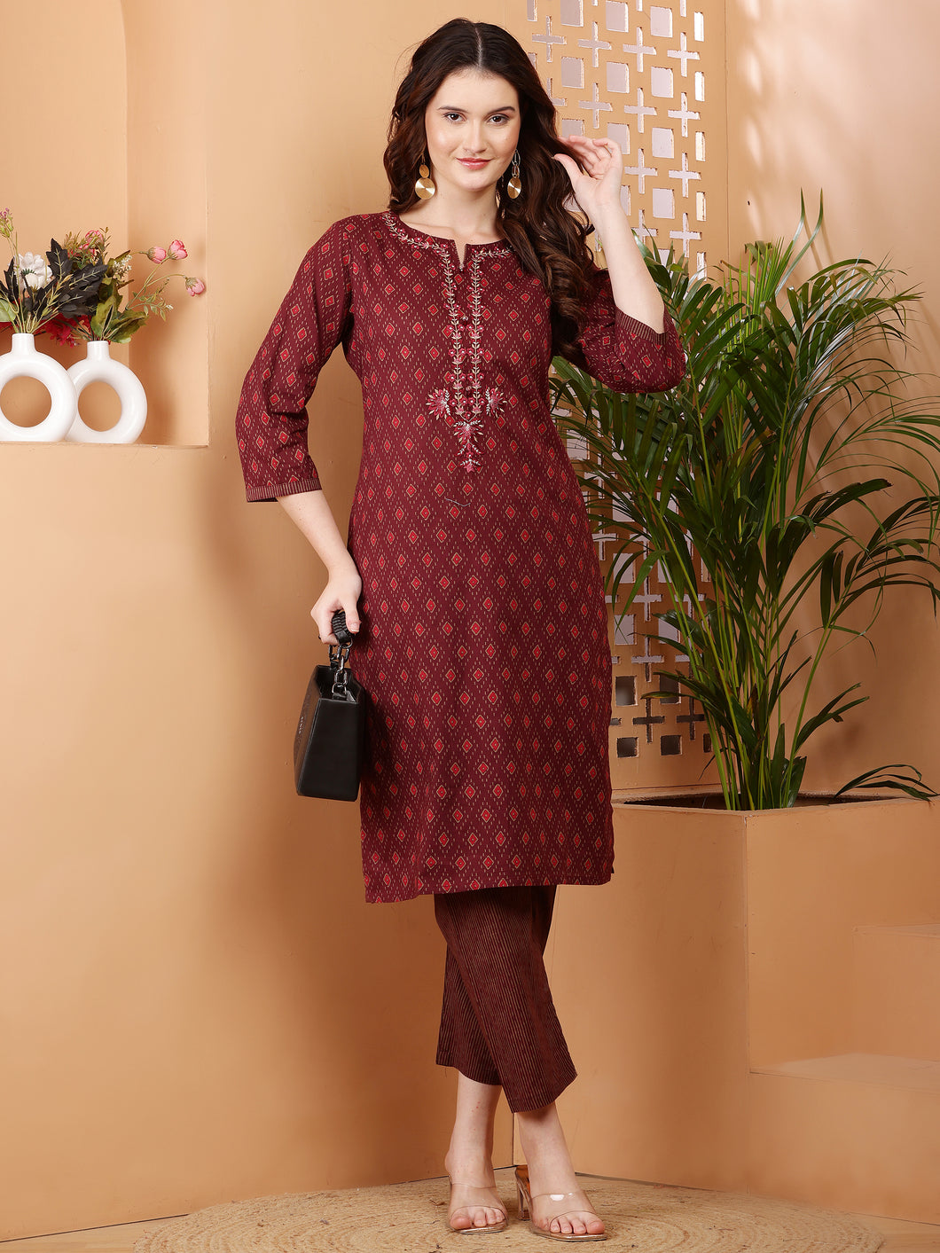 Cotton Kurta and Pant Set