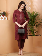 Load image into Gallery viewer, Cotton Kurta and Pant Set

