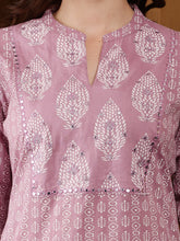 Load image into Gallery viewer, Mauve Summer Cotton Kurta
