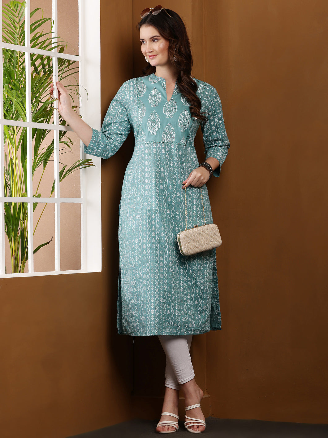 Jade Green Summer Cotton Kurta
