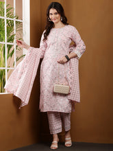 Load image into Gallery viewer, Pretty in Pink Summer Cotton Suit Set
