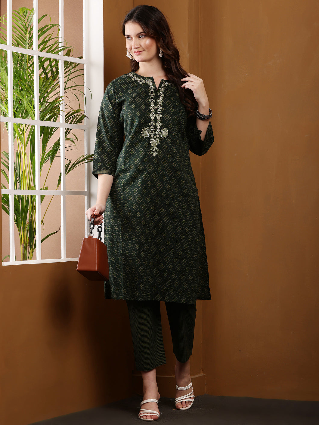 Cotton kurta and pant set