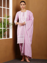 Load image into Gallery viewer, Embroidered Cotton mul Suit Set
