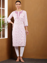 Load image into Gallery viewer, Cotton Embroidered Kurta
