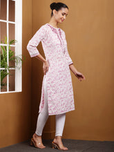 Load image into Gallery viewer, Cotton Embroidered Kurta
