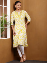 Load image into Gallery viewer, Embroidered Cotton Kurta
