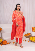 Load image into Gallery viewer, Festive Kurta Pant &amp; Dupatta Suit Set
