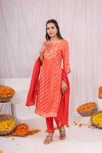 Load image into Gallery viewer, Festive Kurta Pant &amp; Dupatta Suit Set
