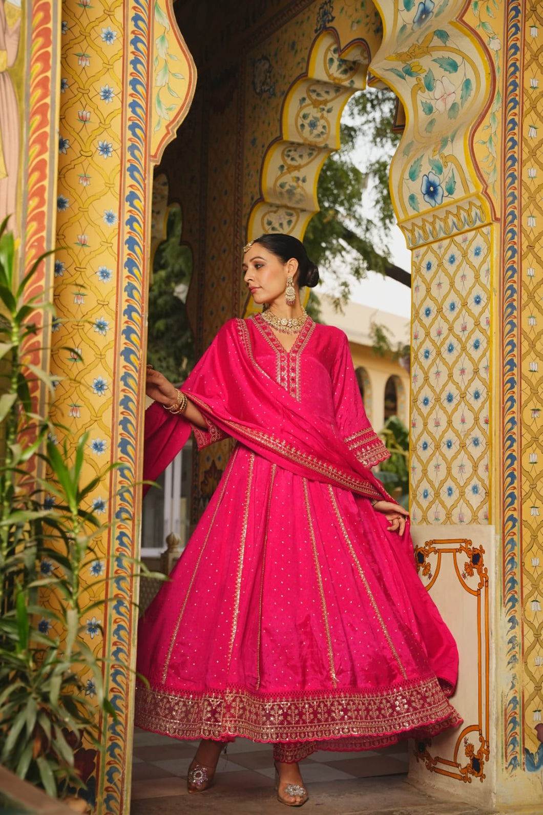 Anarkali Suit set - pink