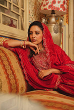 Load image into Gallery viewer, Anarkali Suit set - Red
