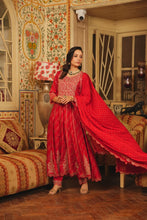 Load image into Gallery viewer, Anarkali Suit set - Red
