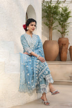 Load image into Gallery viewer, Yachna Anarkali Suit Set - Blue
