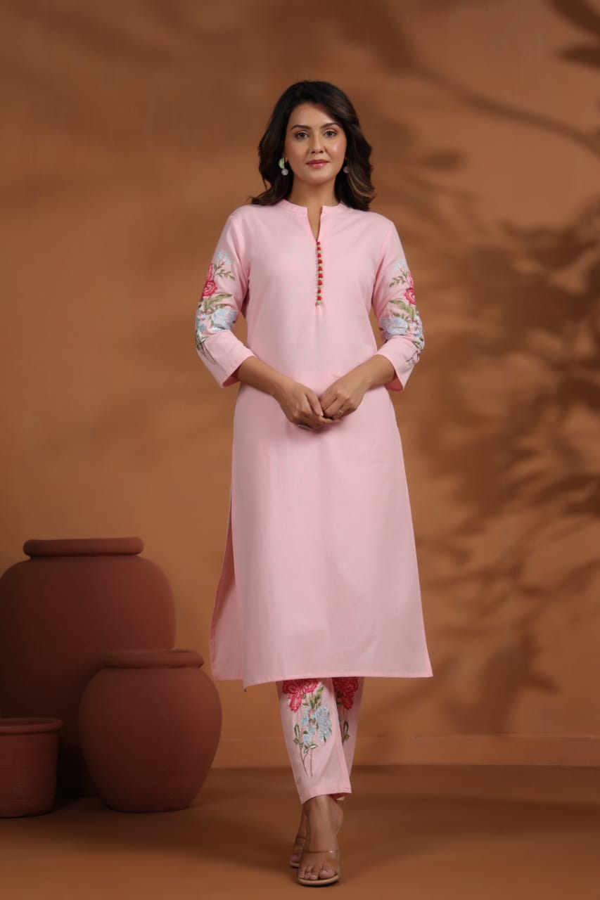 Embroidered Kurta and Pant set ( *BESTSELLER*)