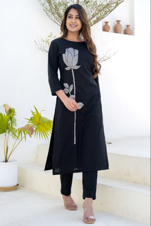 Embroidered Kurta and Pant set ( *BESTSELLER*)