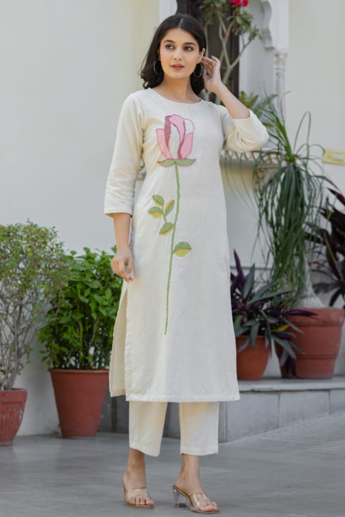 Embroidered Kurta and Pant set ( *BESTSELLER*)