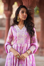 Load image into Gallery viewer, Embroidered Anarkali Suit set
