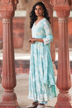Load image into Gallery viewer, Embroidered Chinon Anarkali Suit set
