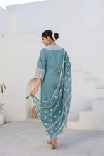 Load image into Gallery viewer, Bahaar Suit Set - Powder blue
