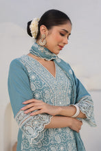 Load image into Gallery viewer, Bahaar Suit Set - Powder blue
