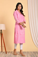Load image into Gallery viewer, Pink Kurta - Muslin
