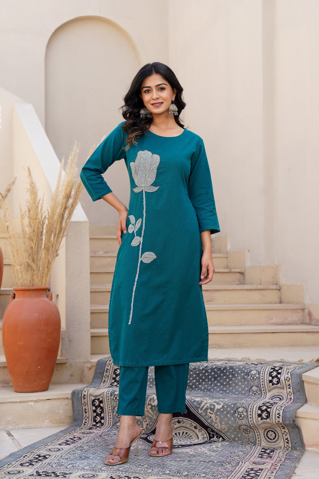 Embroidered Kurta and Pant set