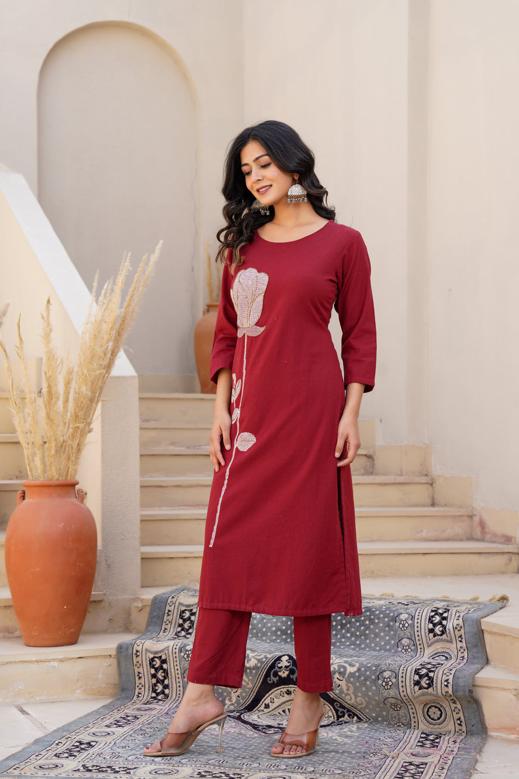 Embroidered Kurta and Pant set