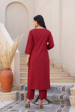 Load image into Gallery viewer, Embroidered Kurta and Pant set
