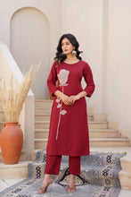 Load image into Gallery viewer, Embroidered Kurta and Pant set
