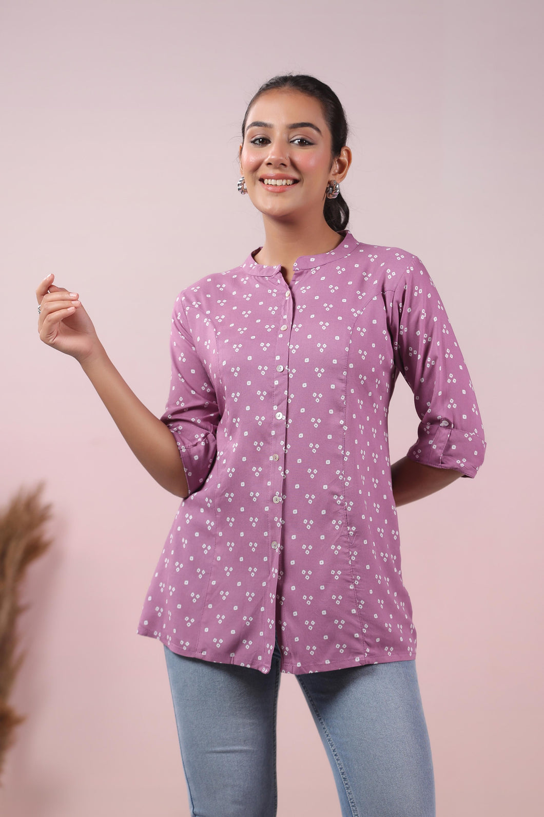 Short Kurti/ top / tunic -Rayon fabric