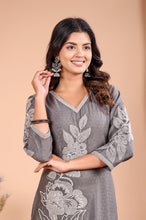 Load image into Gallery viewer, Embroidered Rayon Kurta
