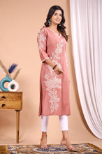 Load image into Gallery viewer, Embroidered Rayon Kurta
