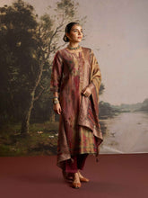 Load image into Gallery viewer, Shimmer chanderi Silk suit set
