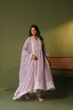 Load image into Gallery viewer, Naazuk _ Anarkali Suit Set _ Lavendar
