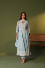 Load image into Gallery viewer, Naazuk _ Anarkali Suit Set _ Powder Blue
