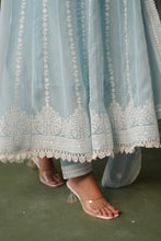 Load image into Gallery viewer, Naazuk _ Anarkali Suit Set _ Powder Blue
