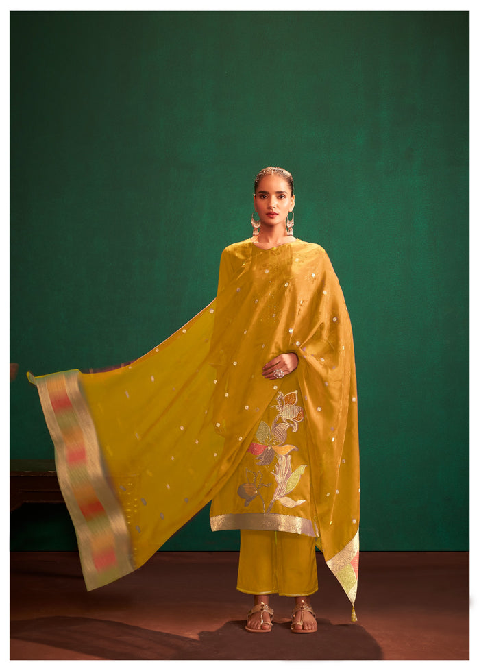 Dhriti Woven Chanderi Suit Set