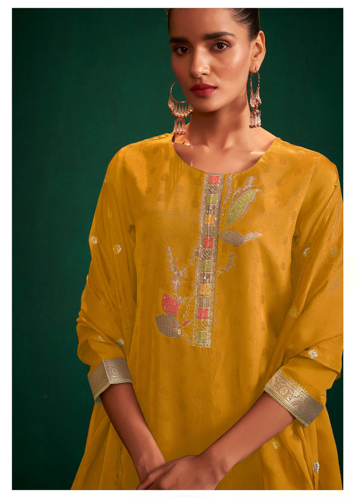 Dhriti Woven Chanderi Suit Set