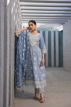 Load image into Gallery viewer, Shruti_Anarkali Suit Set _ Cotton _ Powder Blue
