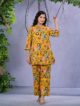 Load image into Gallery viewer, Yellow Casual Kurta &amp; Pant Co-ord Set - PLUS SIZES ONLY
