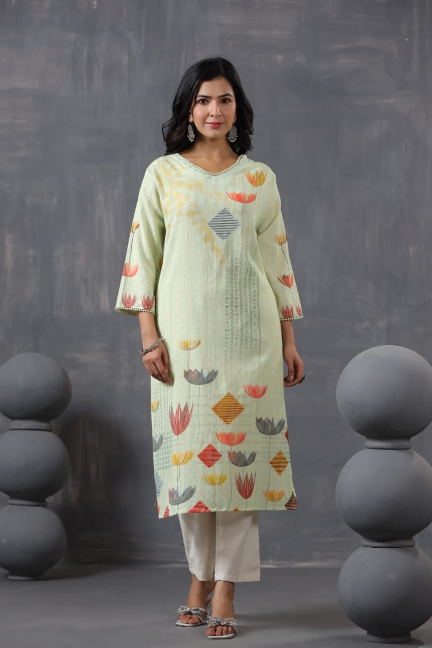 Lotus Kurta & Pant Co-ord Set